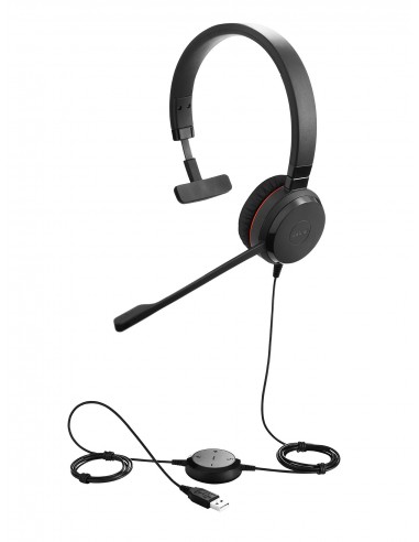 Evolve 30- Stereo UC + câble - Angle