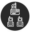 Téléphone duo/trio