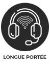 Casque sans fil longue portée