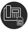 Téléphone fixe avec carte Sim