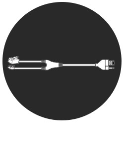 Cordon/ Câble de décroché pour casque