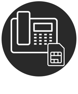 icone telephone fixe carte sim